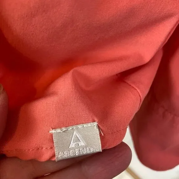 Ascend Coral Button-Up Outdoor Sport Shirt w/ netting lining and zip side pocket - Picture 5 of 15